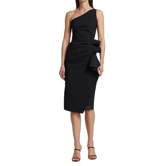 NWT Chiara Boni La Petite Robe Nihal Printed One-Shoulder Dress Size 6 $750 - Picture 1 of 10